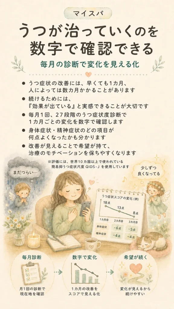 うつが治っていくのを数字で確認